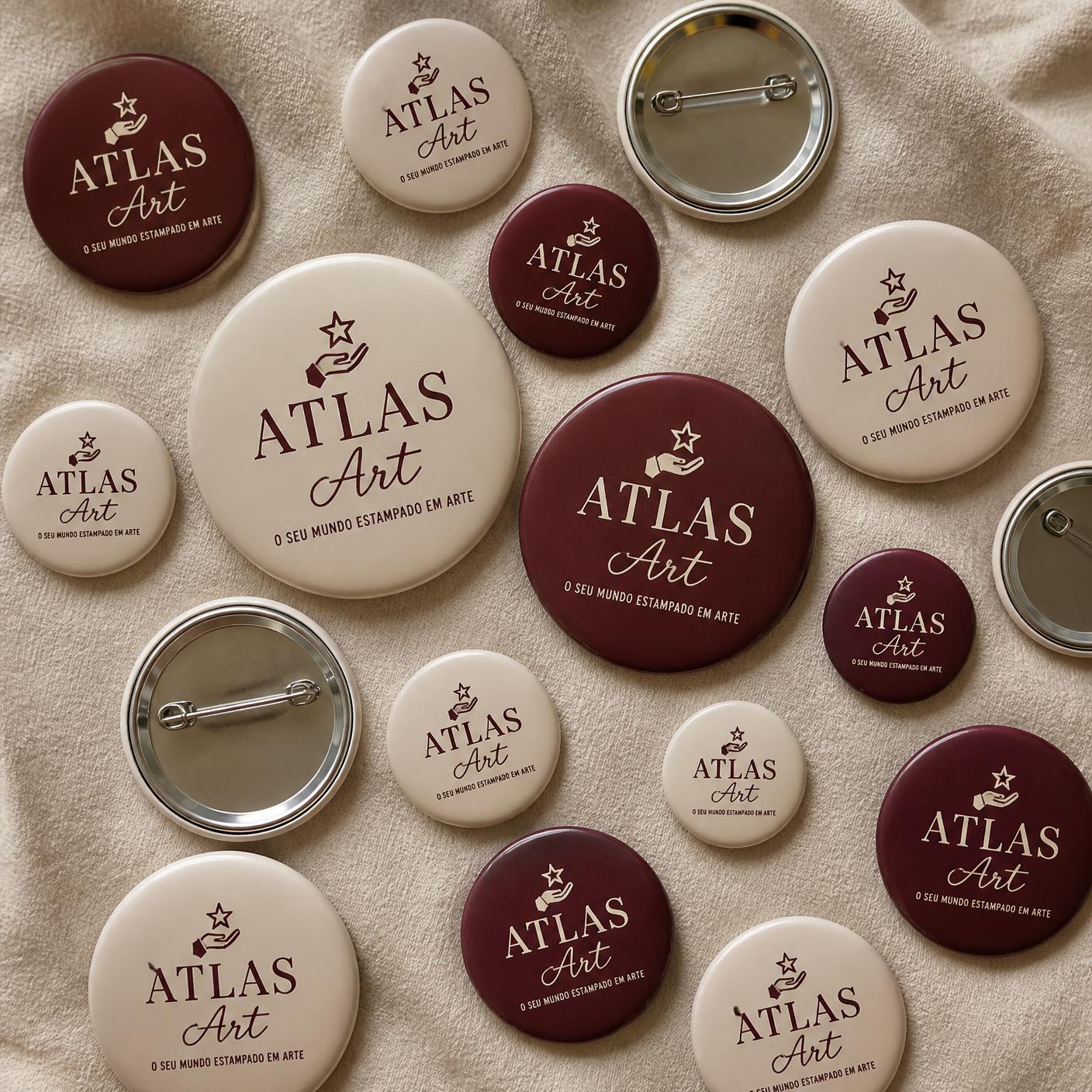 Bottons personalizados Atlas Art